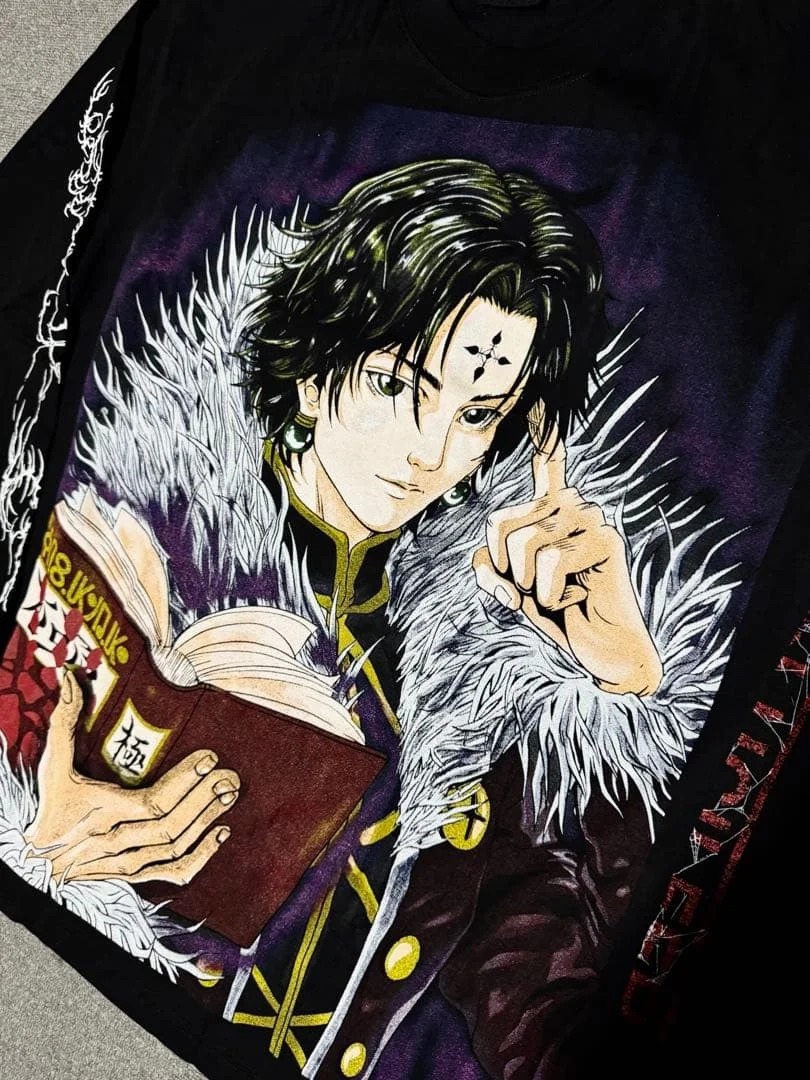 Hunter X Hunter Chrollo Lucilfer Y2K Aesthetics Grafik-Sweatshirt mit Rundhalsausschnitt für Männer und Frauen, Vintage Y2K Streetwear Pullover – Detail 3