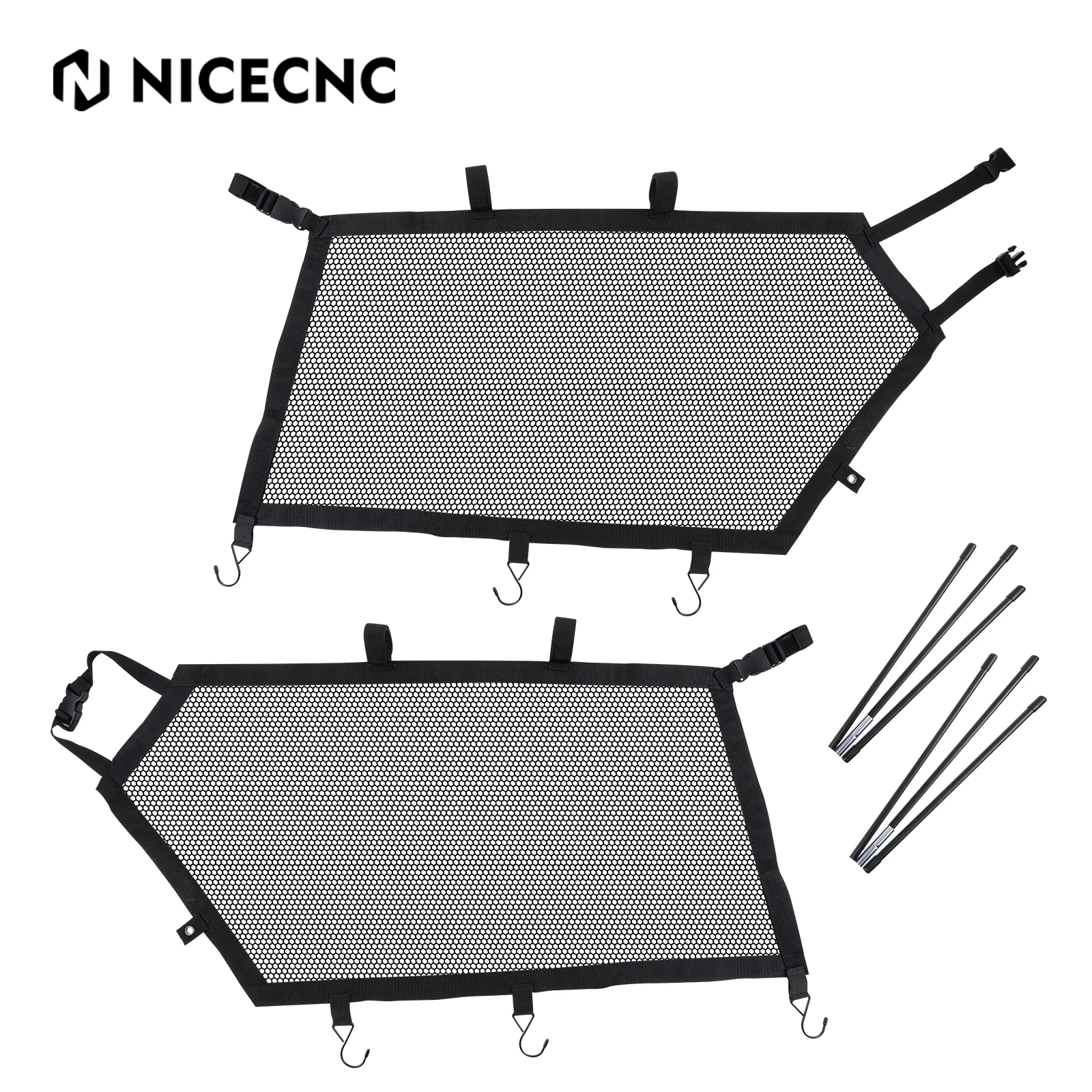 NICECNC For Can-Am Maverick X3 Window Net UTV X3 R 4x4 XRS Max RR DS Turbo DPS 2017 2018 2019 2020 2021 2022