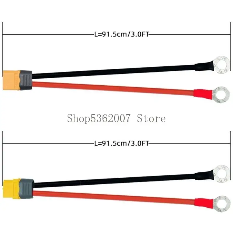 XT60 para o o Terminal 12AWG XT60 Cordão extensão para Libattery Solar Powersols Portable Secure Connection