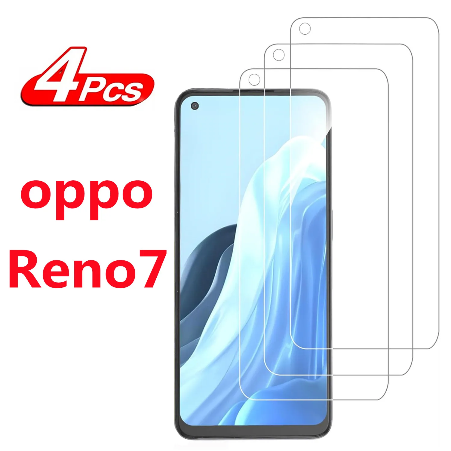 

high-definition tempered HD+high-quality tempered glass For oppo Reno7 4G/5G screen protector glass film