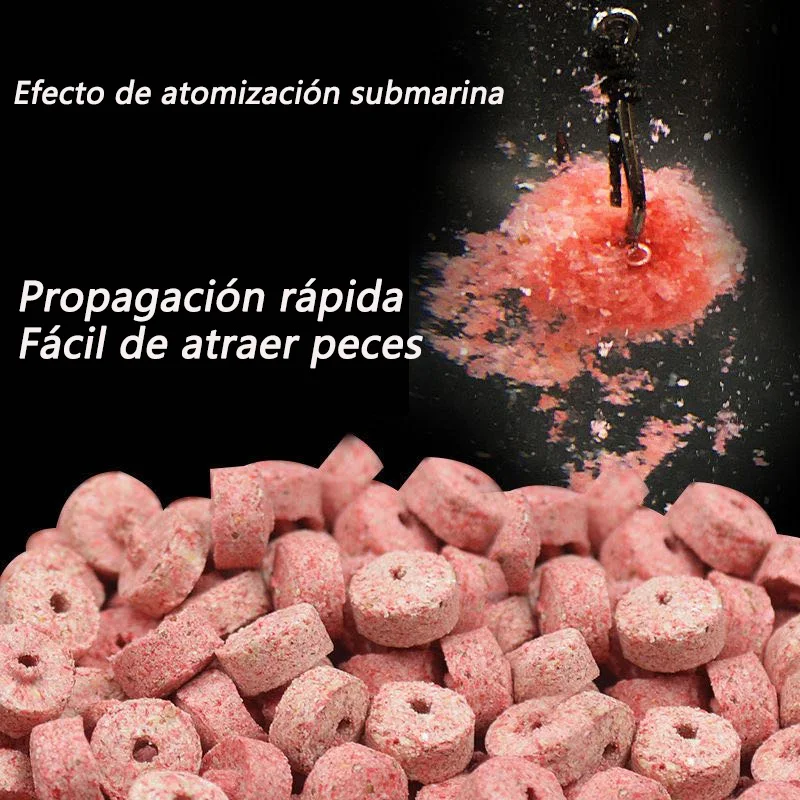 Atrayente granulado hueco aroma pescado para carpa eficaz duradero