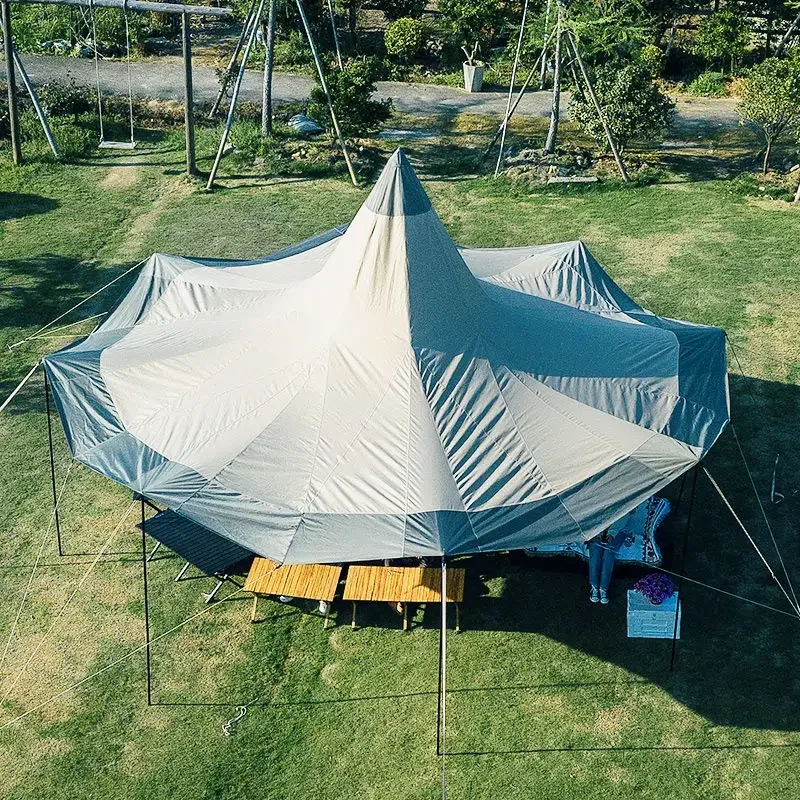 Outdoor tent camping camp large canopy pyramid rainproof