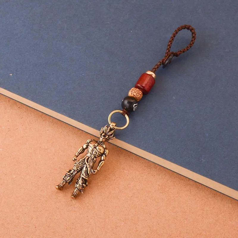 Dragon Ball periphere Messing Retro alte Wukong Charakter Schlüsselanhänger Anhänger Auto Tasche Anhänger kleine kreative Sammlung Dekoration