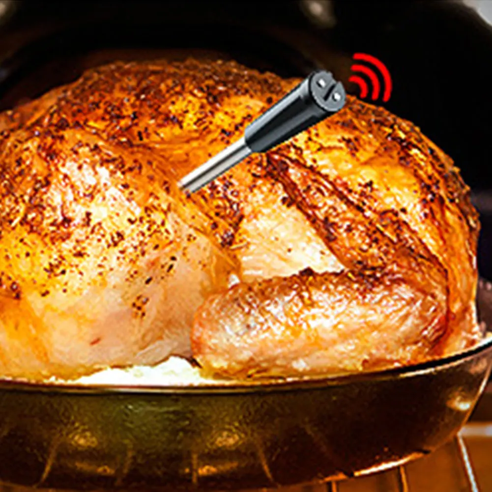 

Wireless BT Meat Thermometer Ultra-Thin Probe Digital Meat Thermometer with App Cooking Thermometer for BBQ Oven Grill & Smoker