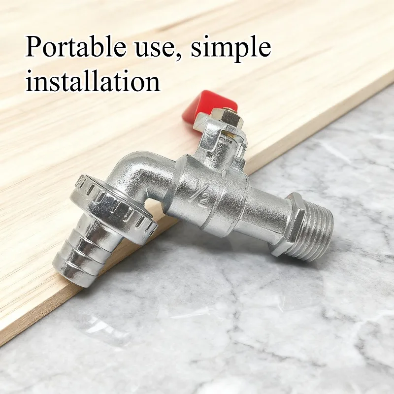 1pc Cross-Border Hot-Selling Zinc Alloy Faucets IBC Container Accessories Outdoor Garden Faucets Household Gardening Sprinklers
