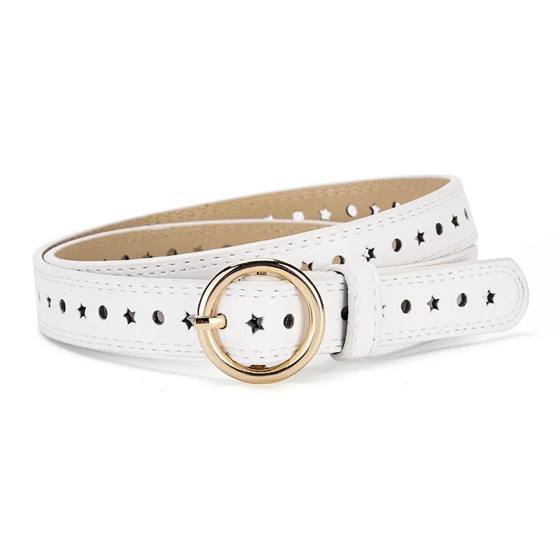 Children's Minimalist Round Buckle Belt, Everyday Use