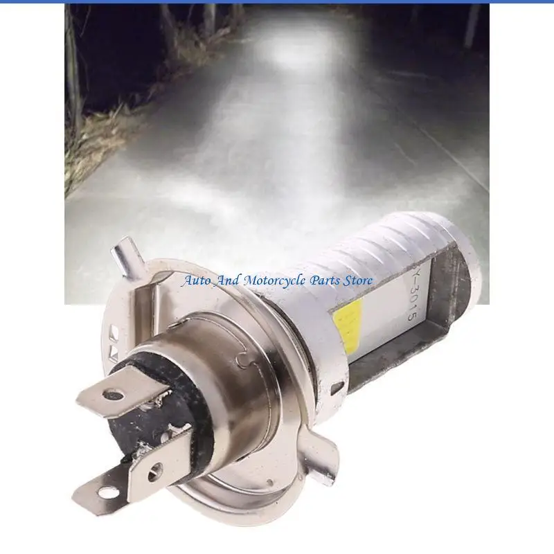 

P9FD Universal Motorcycle Headlight Bulb 15W H4 LED Bulb for Motorbike Lamp