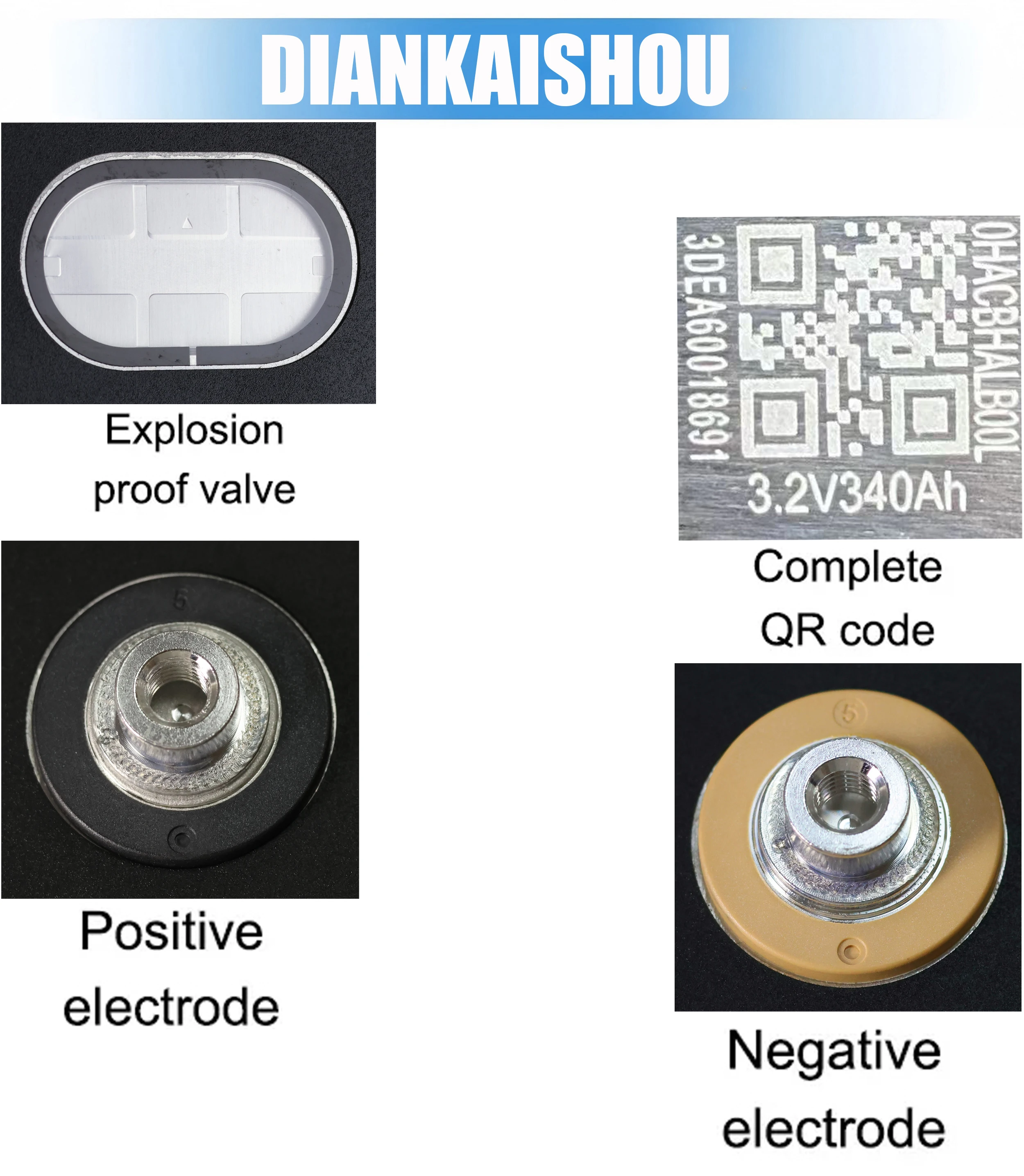 Batterie aste Lifepo4 de qualité A, haute puissance, bricolage, 3.2V, 340Ah, 12V, 24V, 48V, EV, montres, stockage d'énergie solaire, Duty Free, nouveau