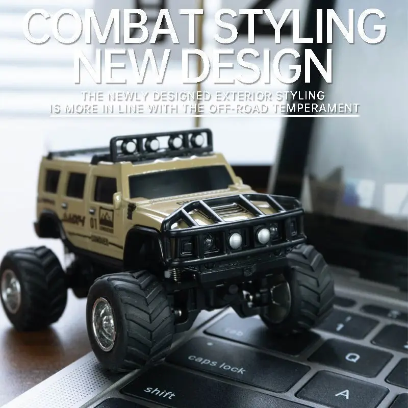 Challenger Mini Remote Control Alloy Hummer Off Road App Control Gravity Sensing Path Drawing Desktop Car For Outdoor Activity