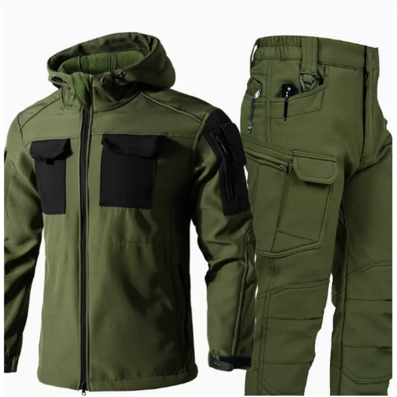 Chaqueta senderismo forro polar impermeable cortavientos otoño