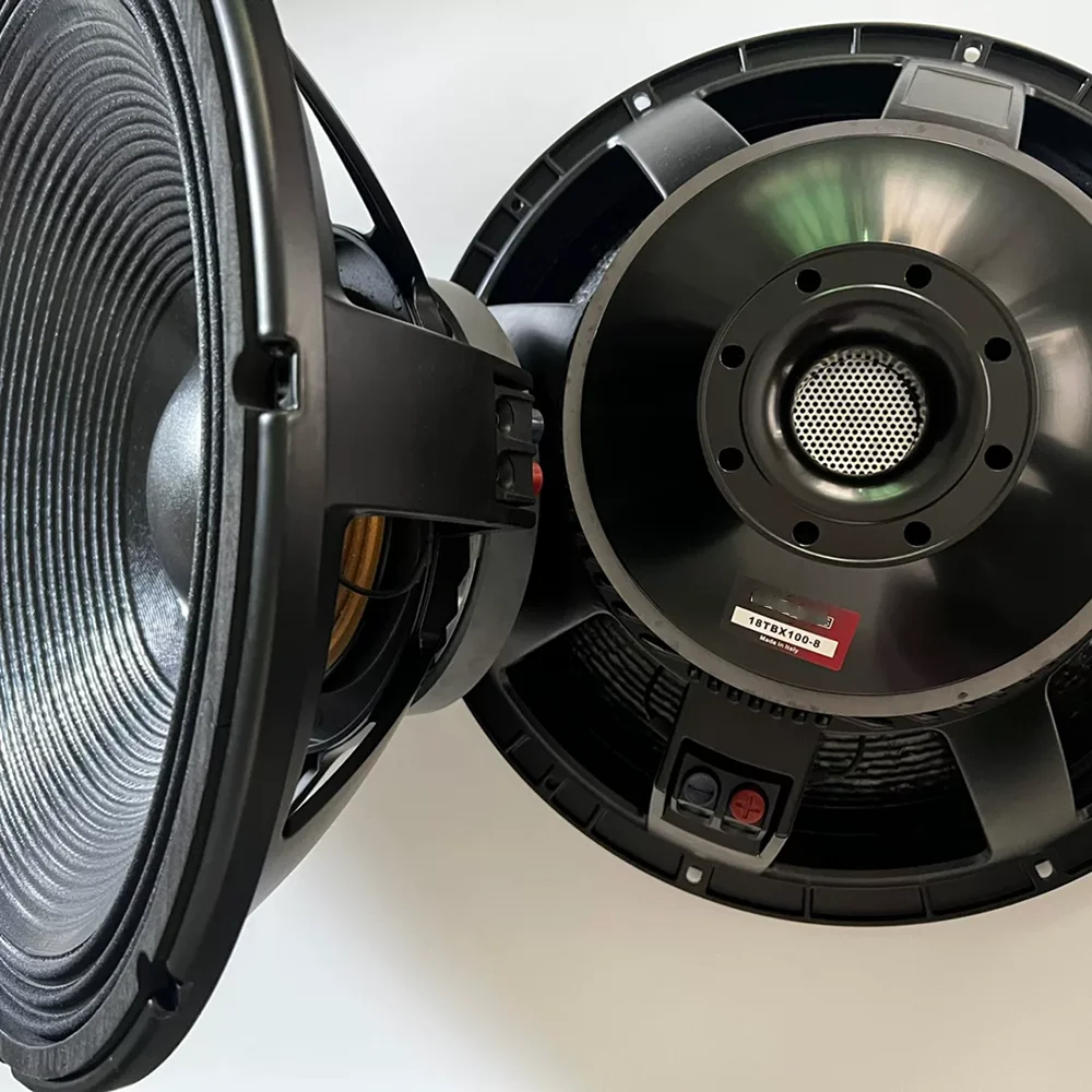 1pcs 18TBX100-8 220 magnetic 100 core, dual elastic wave, internal and external voice coil, 8 OHM, 1000 Watt speaker 18TBX100