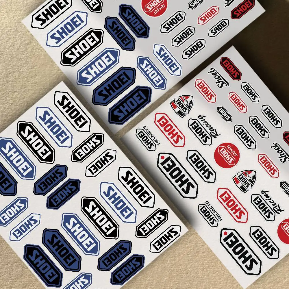 Waterproof Vinyl Sticker Motorcycle Car Bicycle Rims Safety Decal For Helmet Motocross Styling Accessories S-SHOEI