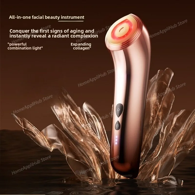 Microcurrent Hot & Cold Infusion Beauty Device - Multi-Functional for Tightening, Massaging, Skin Rejuvenation and Cleansing