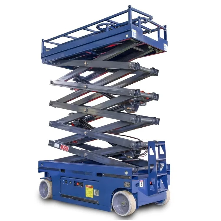 Aerial work platform 320kg 350kg self-propelled hydraulic scissor lift platform table 8m 12m 10m electric scissor