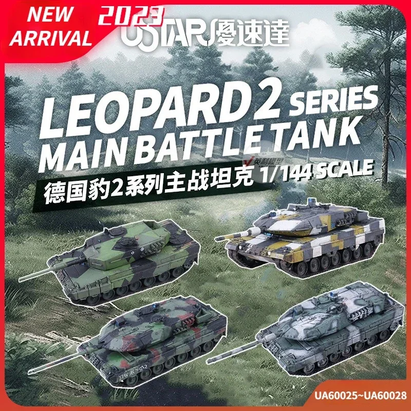 

Ustar UA60025~28 Assembly Tank Model 1/144 Scale Leopard 2 Series Main Battle Tank Model Kits for Model Hobby DIY Toys