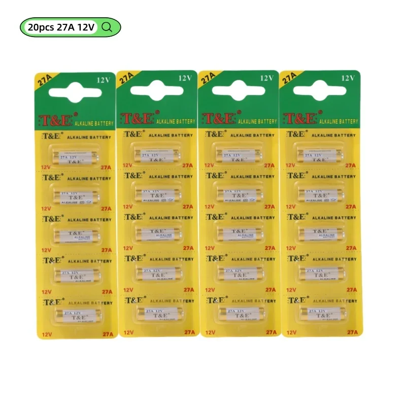 Bateria 27A 12V, baterie alkaliczne A27, 27AE, 27MN, A2, K27A do pilota, gamepada, dzwonka do drzwi, zabawek, kluczyka samochodowego, kalkulatora