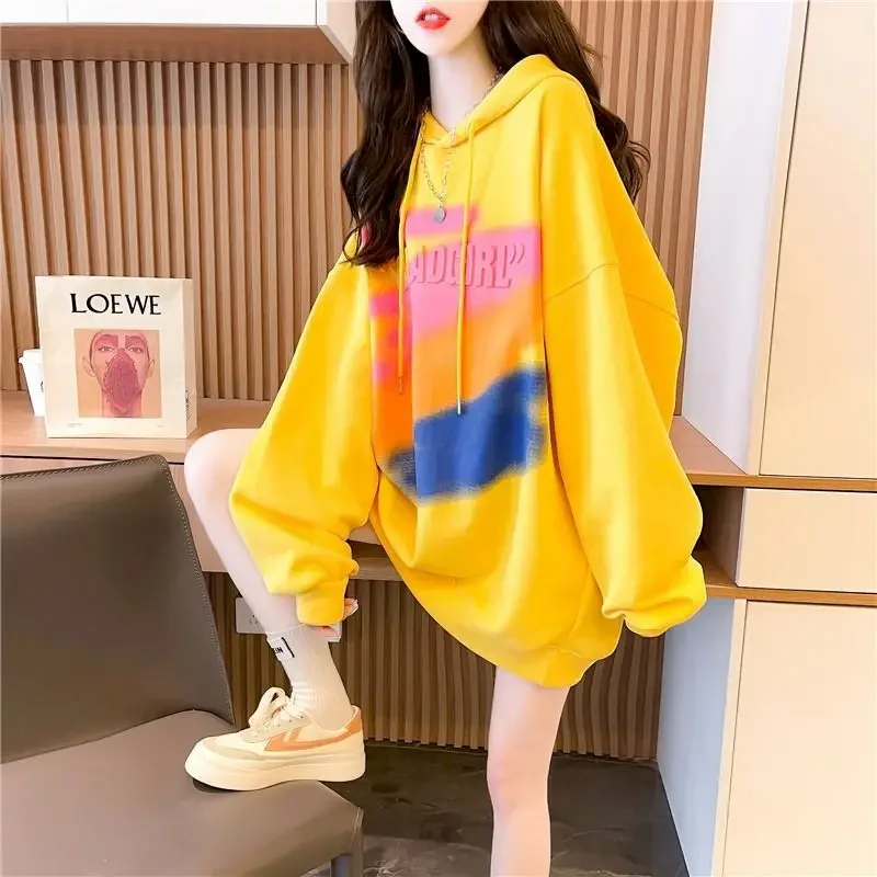 Spring Autumn Thin Hoodies Women Loose Casual Oversized Hoodie Korean Style All-match Fashion Trendy Hooded Jackets Womens Tops