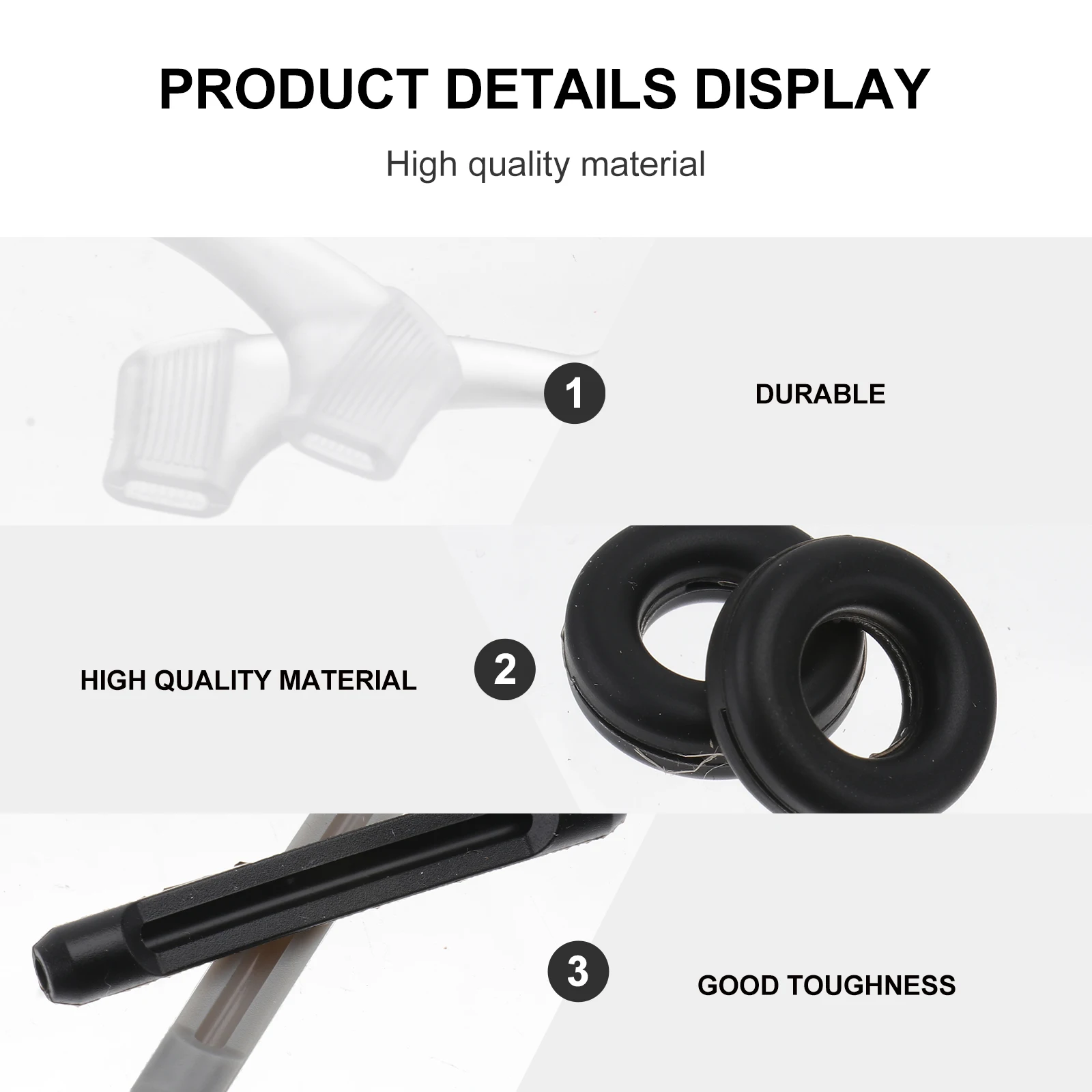 

Silicone Glasses Leg Covers Anti-Slip Ear Hook For Myopia Eyewear Fixing Sports Outdoor Running Gym Family Gift Black White