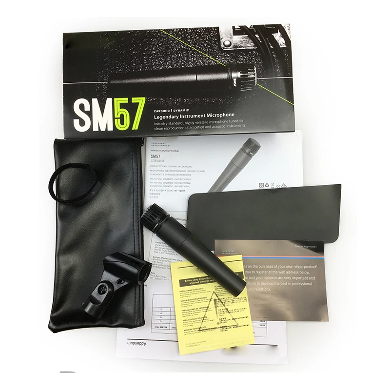 SM57 SM 57 ميكروفون ديناميكي قلبي أحادي الاتجاه، ميكروفون أداة، لتسجيل BBOX، وتسجيل الأدوات