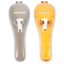 2 Pcs Razor Storage Box Finishing Tool for Shavers Portable Case Safety Container Hard Shell Orange Travel Beard Holder