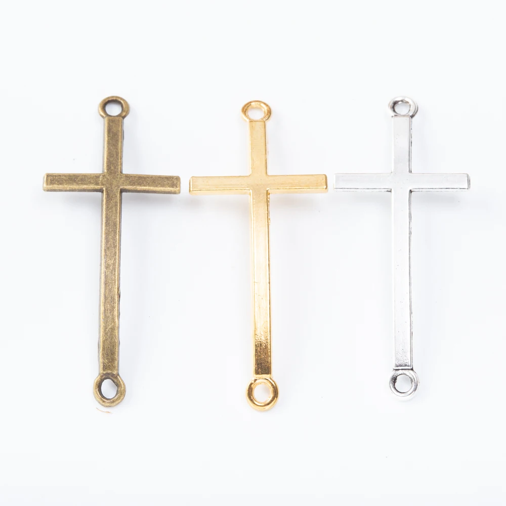 15 pieces (cross) vintage zinc alloy charm metal pendant DIY jewelry discovery making accessories 1795