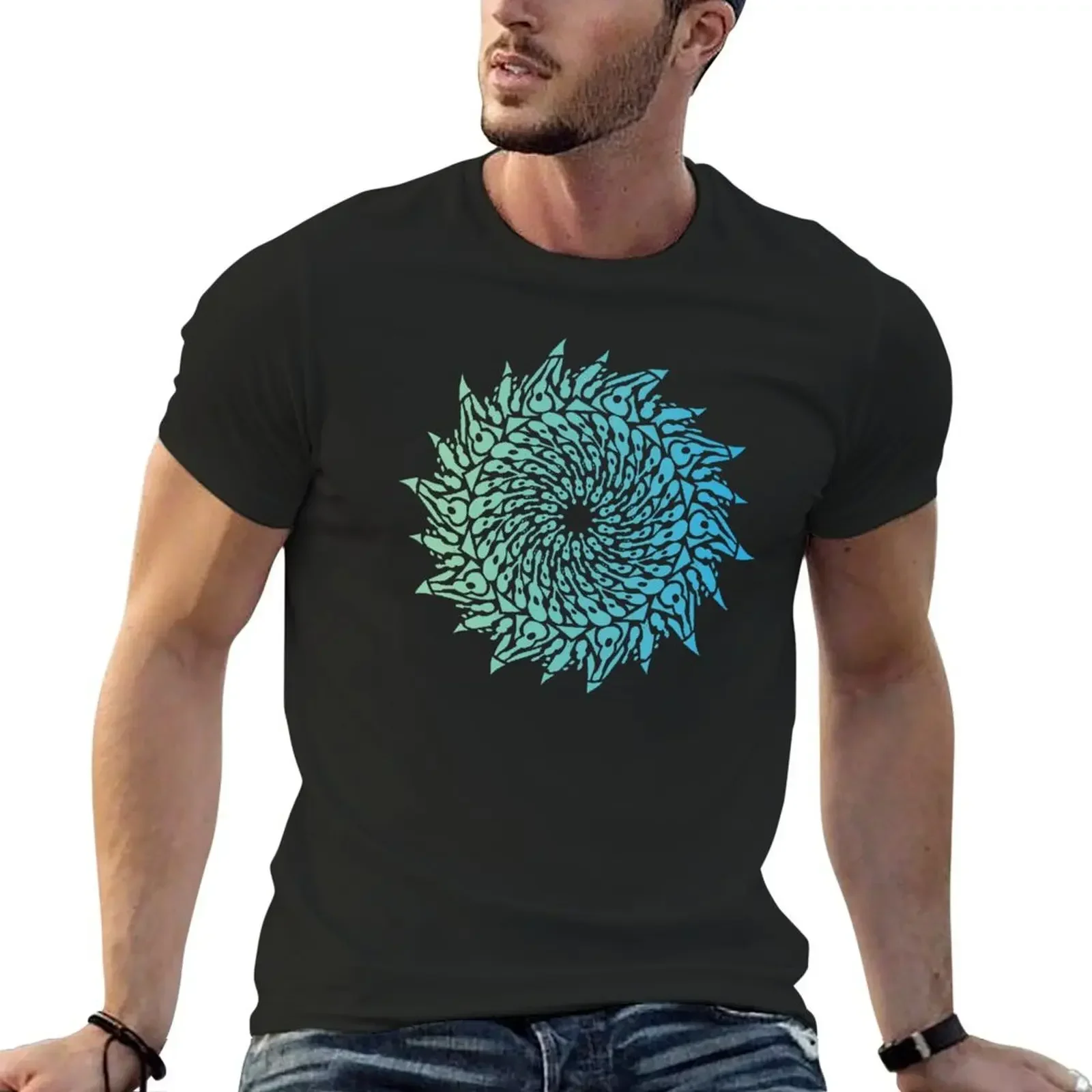 NO TEXT 2022 Mandala 2: Light Gradient - 100 Days of Ukulele T-Shirt rapper graphic tees anime tshirt black t-shirts for men