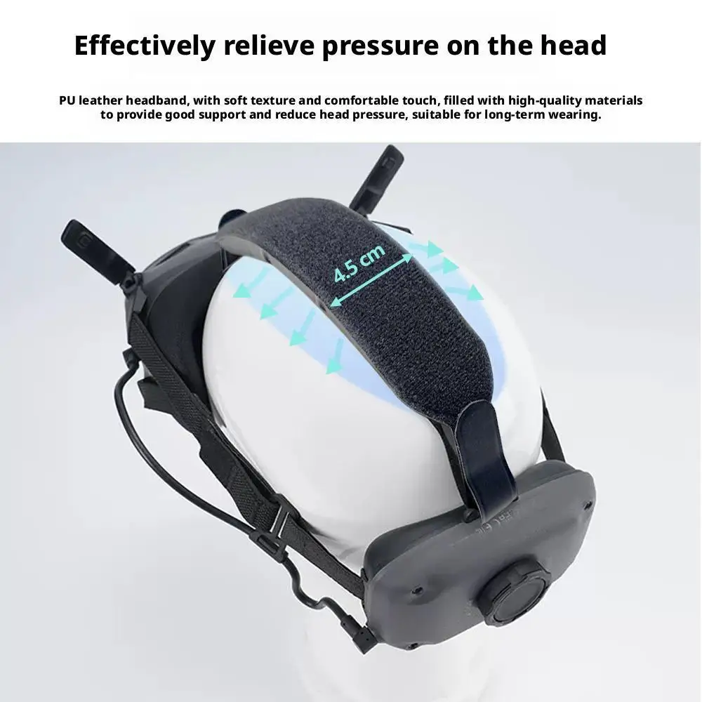 For DJI Goggles N3 Headband Strap, Top Head Comfort Accessory, Replacement Wear Belt, Comfortable Fit Headwear for FPV Drone