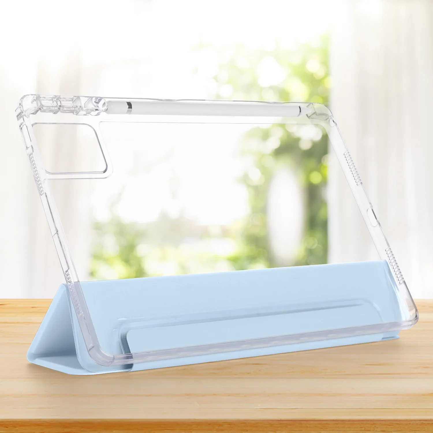 With Pencil Holder Case for Lenovo Tab M11 Xiaoxin Pad 2024 Translucent Back Soft Protective Case Tab Idea 11 XiaoxinPad 2025 - view 4