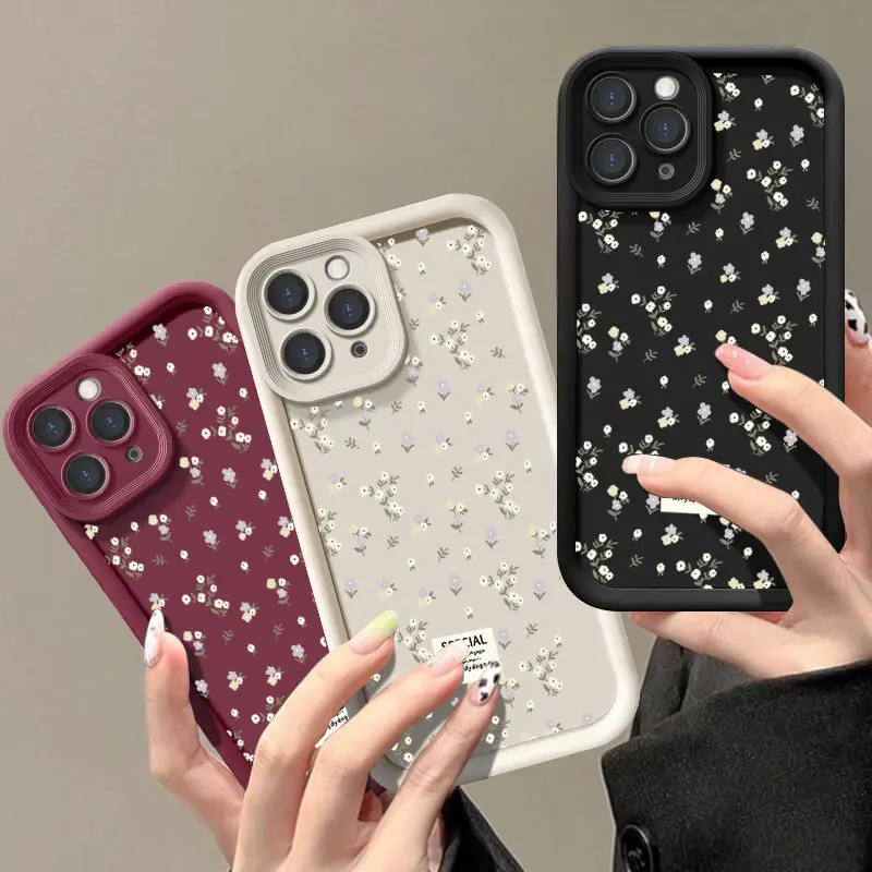 White Small Fragments Phone Case For OPPO Reno 12F 11F 10 5G 11 12 Pro 8T 6 8 Reno 7 4G 5 6 Lite A79 A78 A58 A77 A57 A98 A38 A18