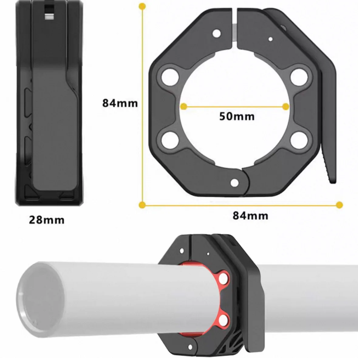 Magnetic barbell clip custom logo with a small amount of non-slip barbell collar, suitable for gym and home use