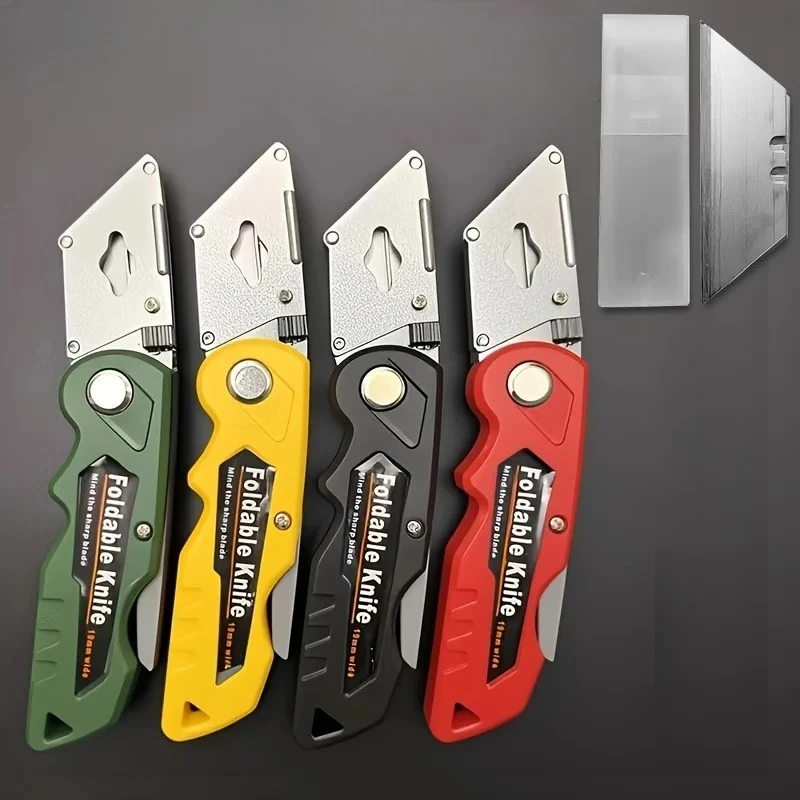 Industrial Grade Zinc Alloy Multifunctional Folding Utility Knife Electrician Wire Stripper Paper Cutter Portable Sharp Cutting
