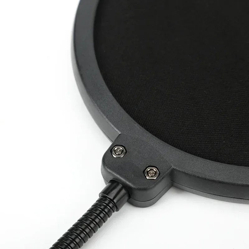 Double Layer Studio Microphone Pop Filter Flexible Wind Screen Sound Filter Mask Mic Shield for Speaking Recording Accessories