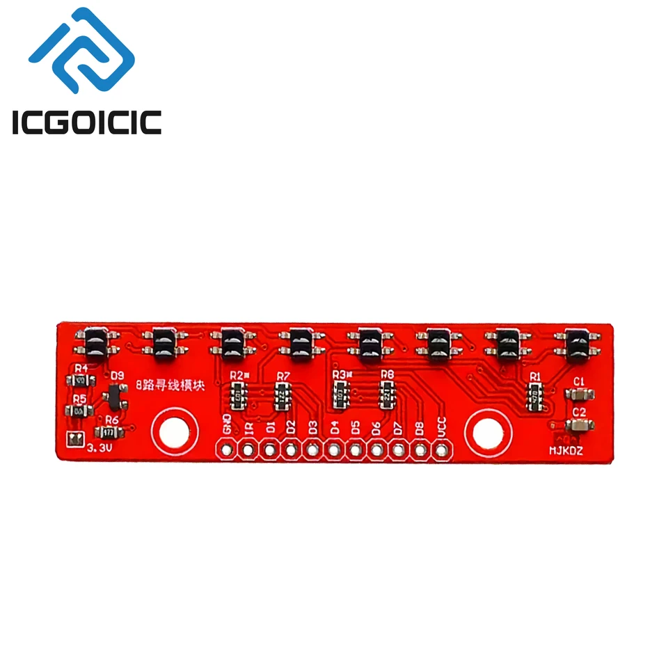 Picture 7: 1-10PCS 8-Channels Infrared Line Tracking Sensor Module – Digital Output for Arduino Smart Car Robot DIY Projects