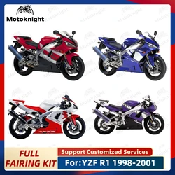 Motorcycle Fairing Kit Fit For Yamaha YZF-R1 1998 1999 2000 2001 YZF R1 Full Set Fairings Painted Bodywork New ABS Plastic