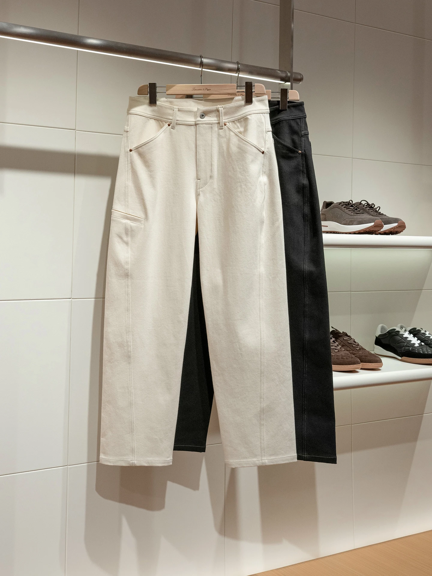 

Vintage l Waed 4 Oz 3D Trimmed Knife Work Loose Straight Jeans Men's Cotton Polyester Blend Breathable Spring Wear