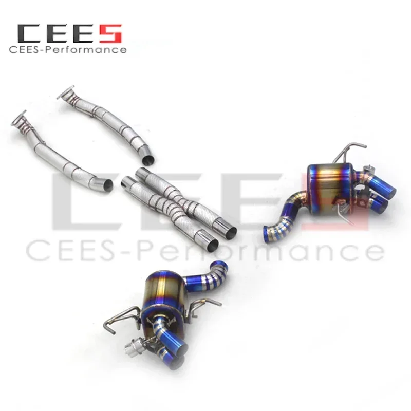 CEES Engine X Pipe Downpipe Catback Muffler for Ferrari California 4.3L 2009-2014 Racing Pipes Valve Exhaust System