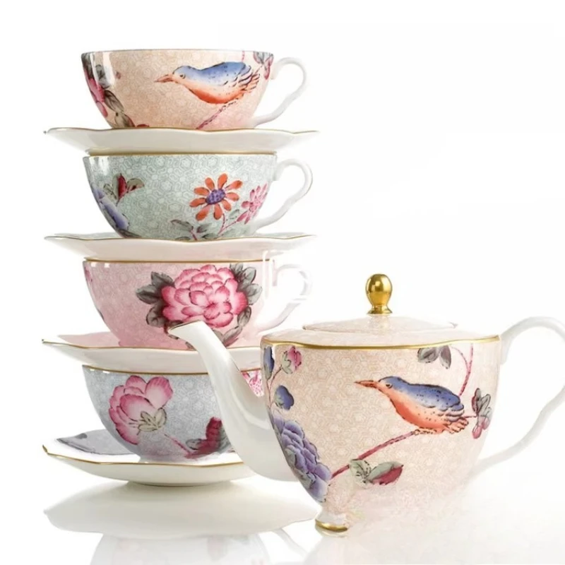 Wood Cuckoo Cuckoo Bone China Tea Set British Afternoon Tea Set Genuine