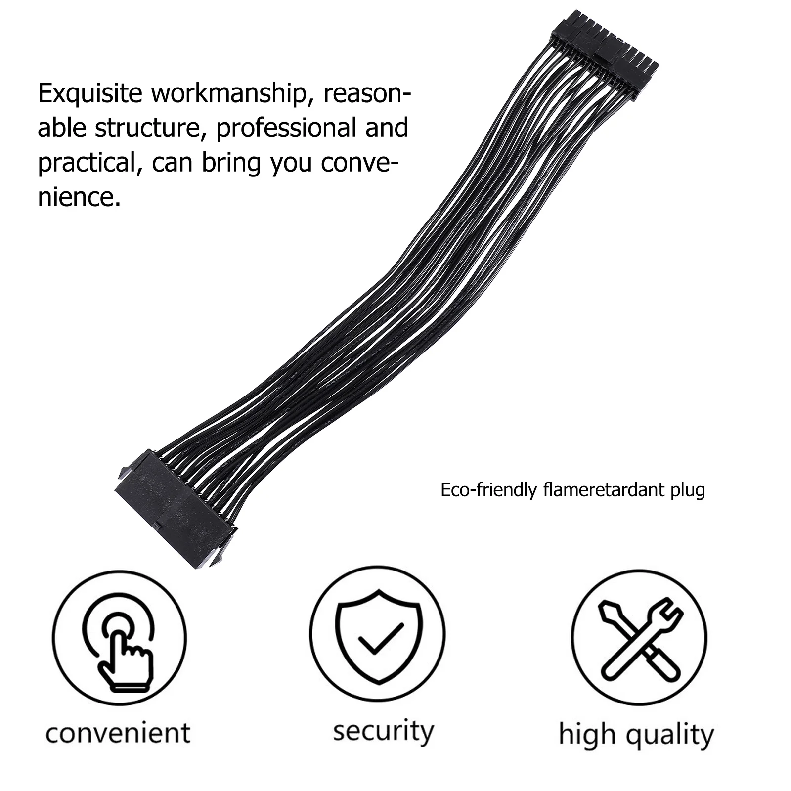 

Male to Female Atx Pin Cable High Durability Latch Design Prevents Disconnection Fine Workmanship Practicality Enhanced