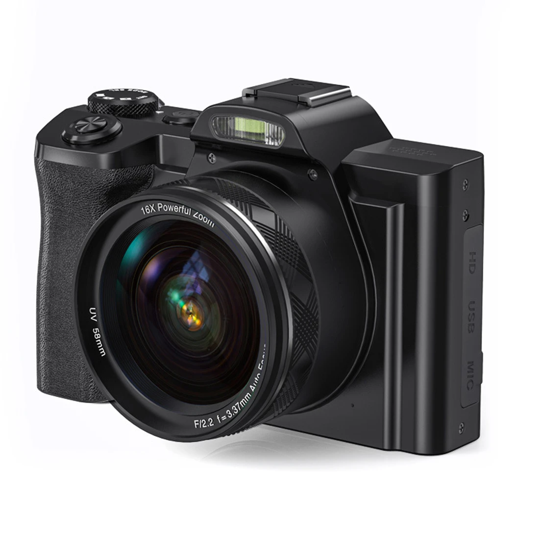 32G memory digital camera package 5K 48MP 16x zoom 3.5-inch display, auto focus, anti-shake