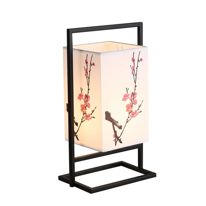 

New Chinese desk lamp, bedside Chinese style retro classic, simple and creative living room, study warm decorative night lamp