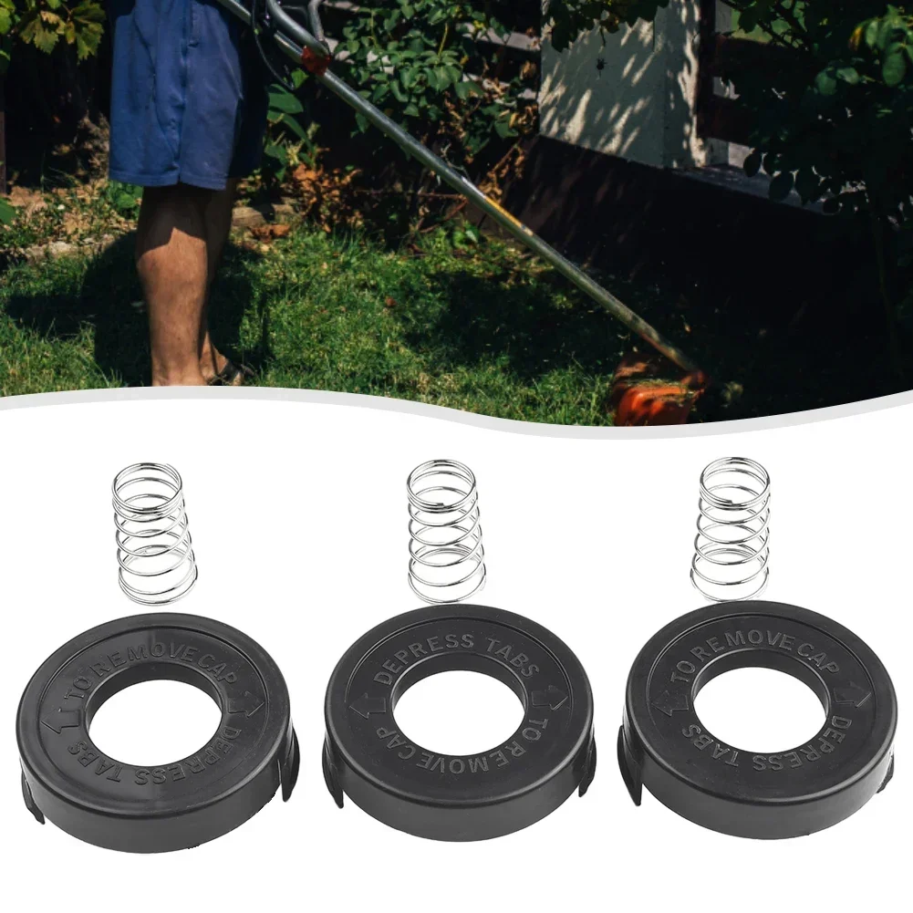 3 Stück Bump Cap Line Spool Cover Ersatzteile für Black & Decker ST4500 682378 -02 Saiten Rasentrimmer Rasenmäher Gartengeräte