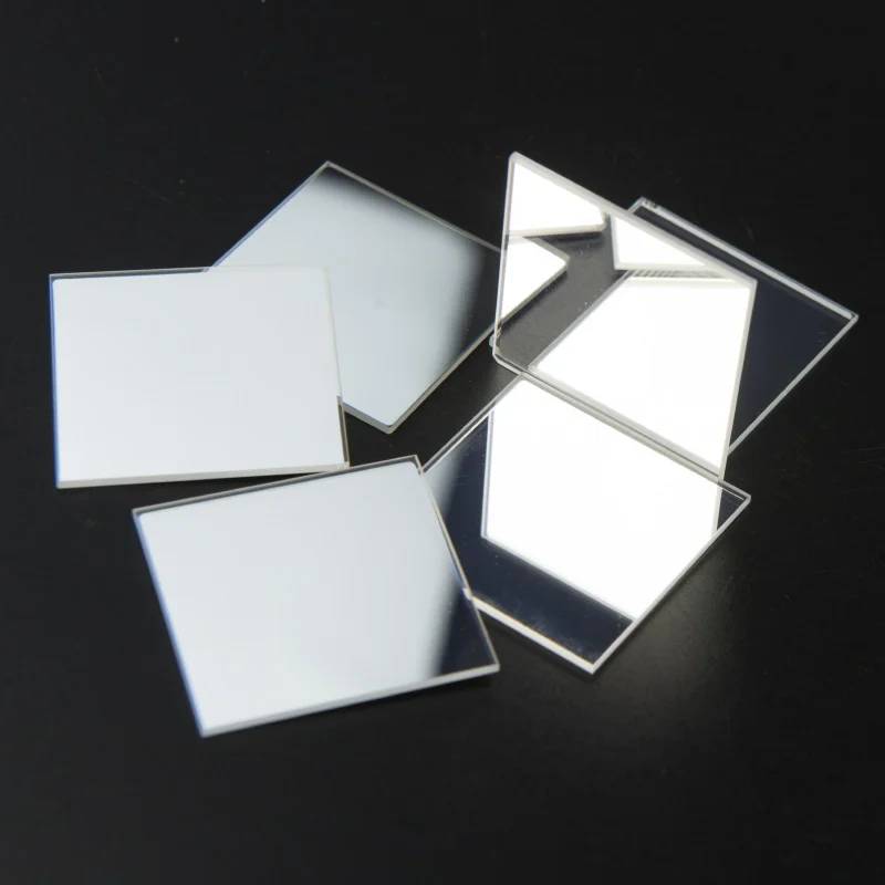 4 SZT. 35x35mm Optyczne Lustra Odbijające Powierzchnię Przednią Wysoka Odbijalność Lusterko Pierwszej Powierzchni Grubość 1,1mm