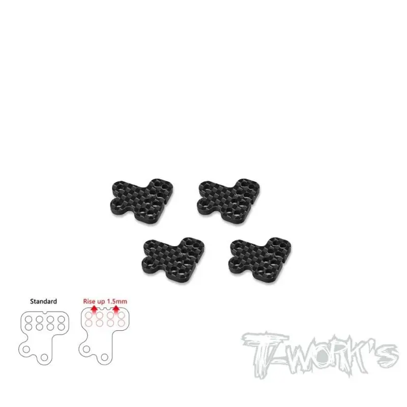 Original T Works TO-279-35.4 Carbon Fiber Rear Hub Link A/B ( For SWORKZ S35.4/EVO & S35.4E / EVO ) Rc Tool