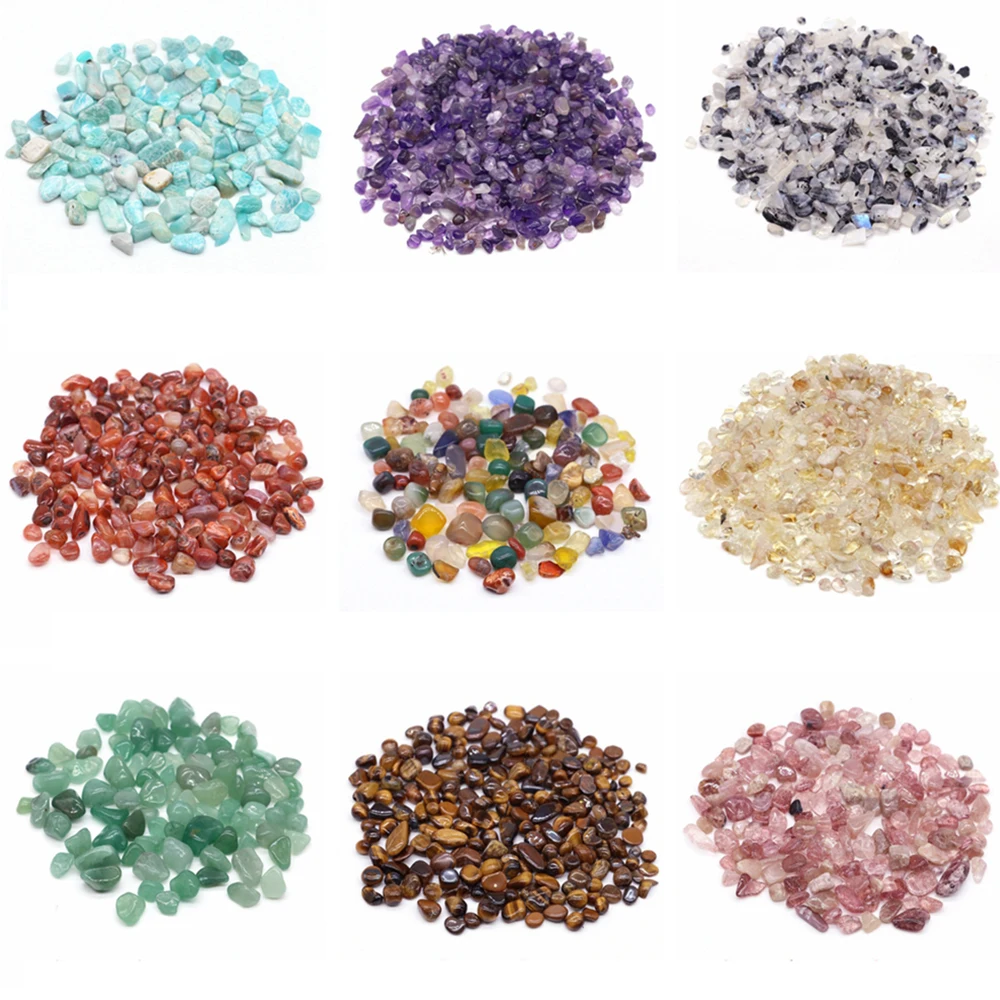 Natürliches Kristallkies-Probe, Rosenquarz, Amethyst, Heimdekoration, bunt, für Aquarium, heilende Energie, Stein, Felsmineral, 50 g, 100 g