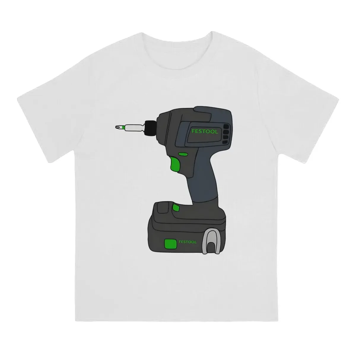 Festool Cordless Impact Drill Men TShirt Festool O Neck Tops 100% Cotton T Shirt Humor High Quality Gift Idea