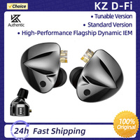 KZ D-Fi In Ear Earphones HIFI Bass Earbuds 4-Level Monitor Tuning Switch Headphone Wired Earbuds HiFi Stage Music Earphones