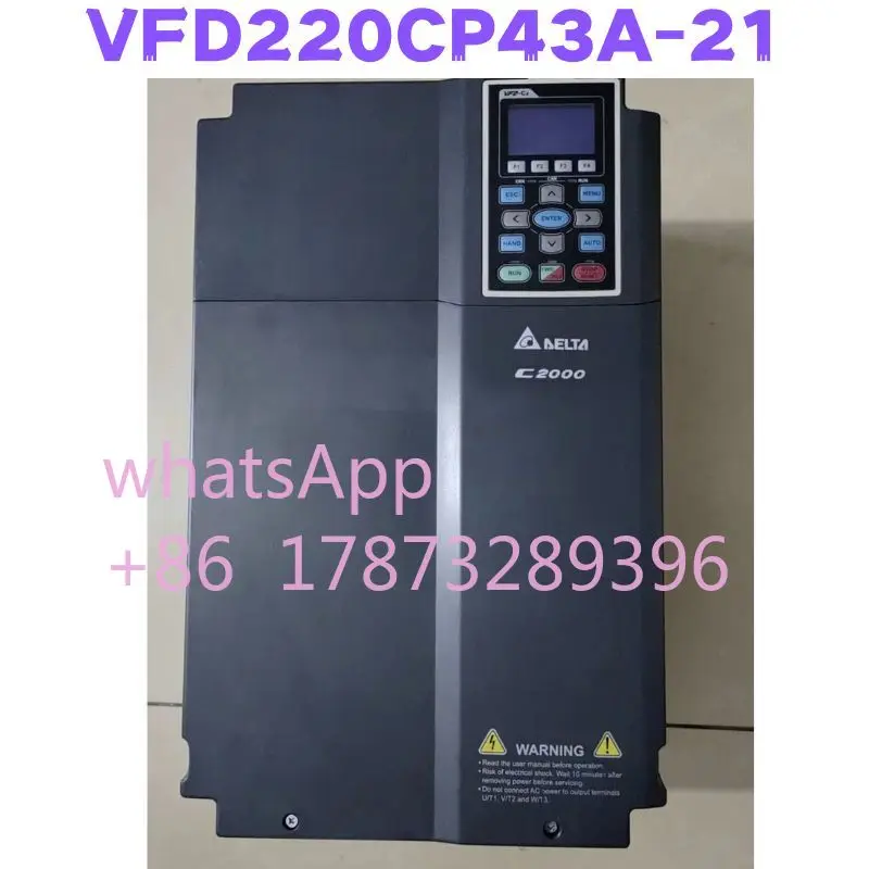 Gebrauchter Wechselrichter VFD220CP43A-21 VFD220CP43A 21, OK getestet
