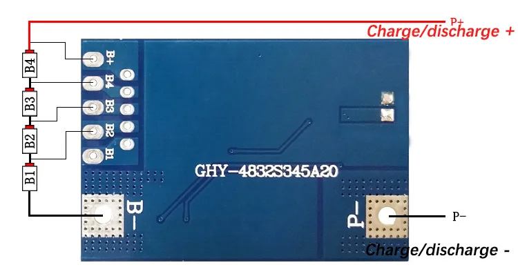 4S 20A LiFePO4 12.8V 14.4V 18650 BMS PCM  Battery Protection Board  For 12V  Cell Pack With Balancing