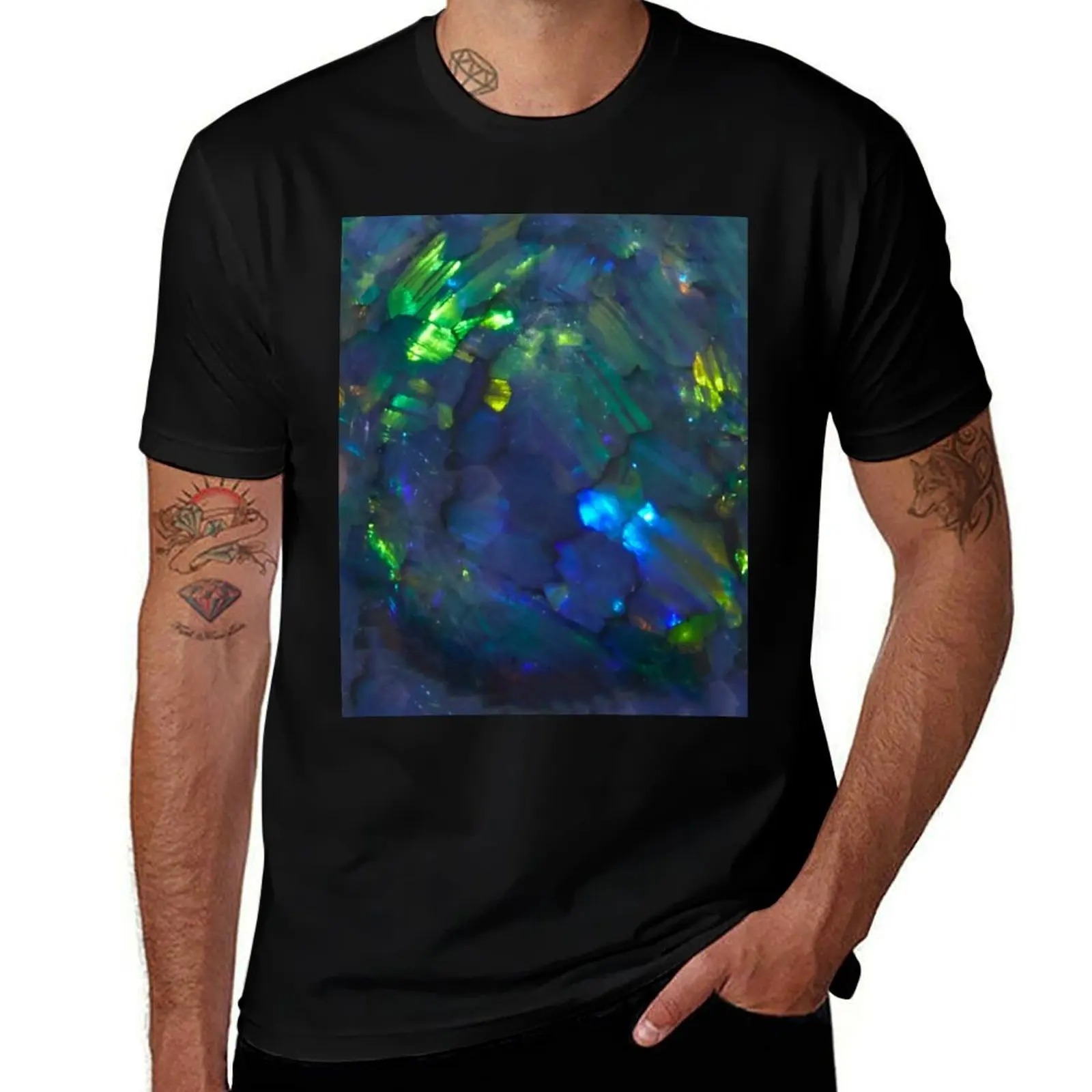 

Black Opal - Green T-Shirt t shirt man cotton funny t shirts dark humor t shirt man plain T-shirt
