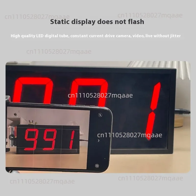 2.3Inch 4Digit LED Countdown Stopwatch Counter LED Digital Display Training Speech Timing Equipment+Remote Control Timer Counter
